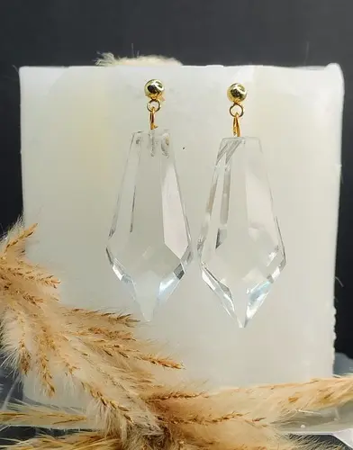 Boucles d’oreilles pampille facettée